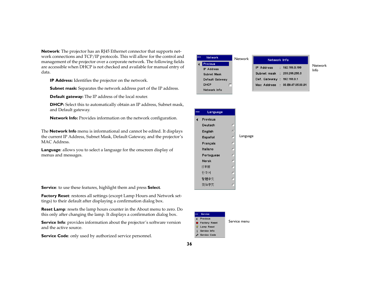 Proxima ASA DP8200x User Manual | Page 38 / 52