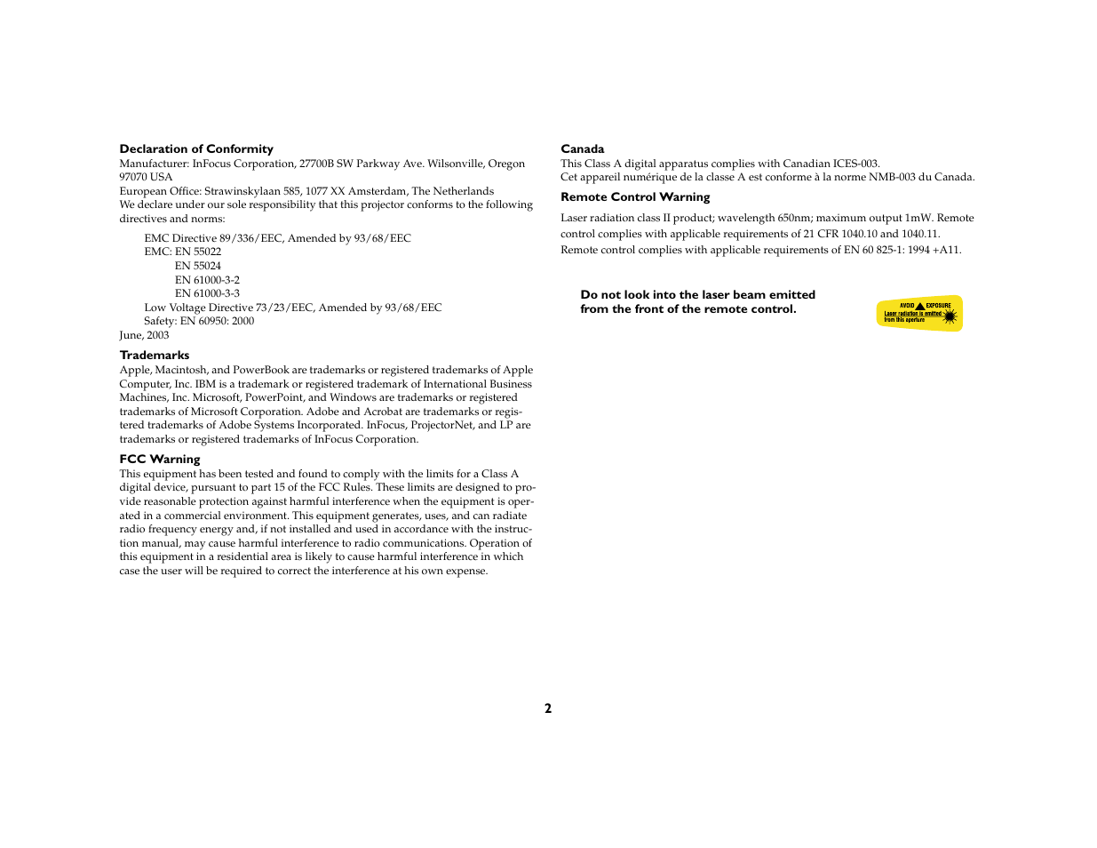 Proxima ASA DP8200x User Manual | Page 4 / 52