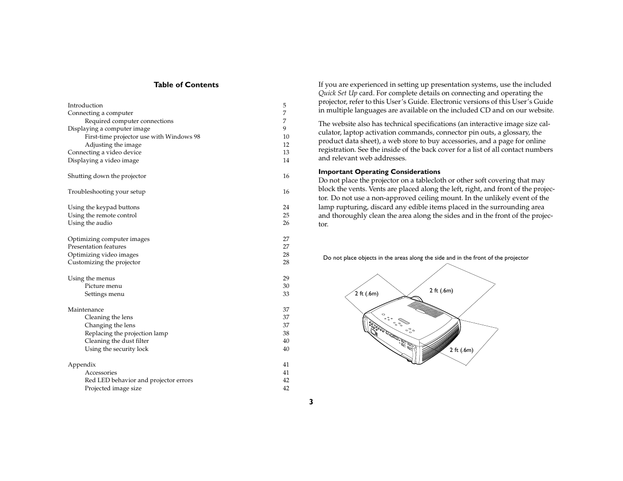 Proxima ASA DP8200x User Manual | Page 5 / 52