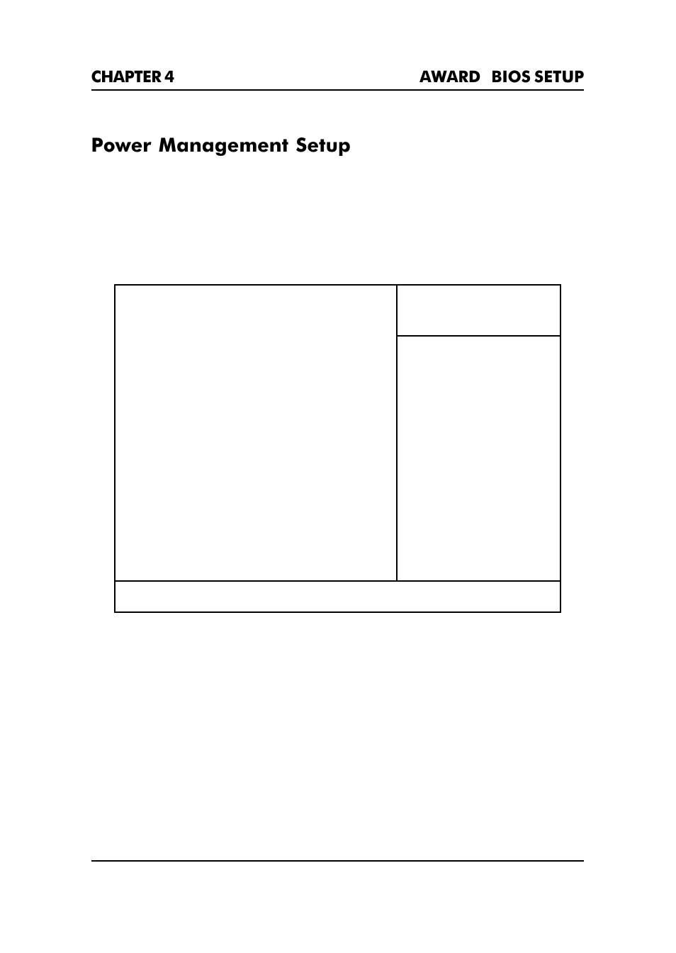 Power management setup, Chapter 4 award, Bios setup 4-20 | Premio Computer Premio Apollo/Shadowhawk Computer User Manual | Page 107 / 122