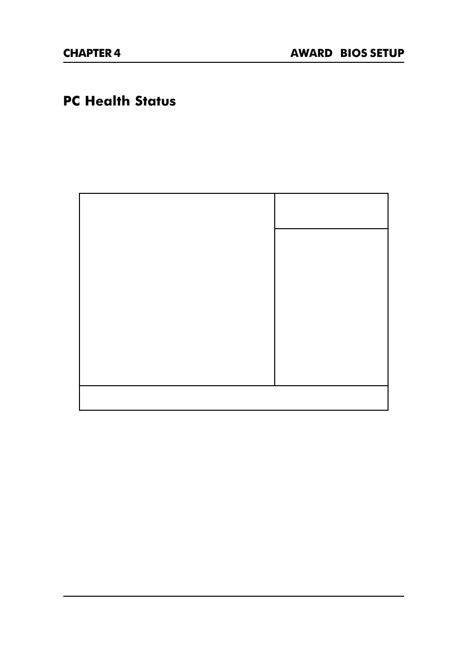 Pc health status, Chassis intrusion detect, Chapter 4 award | Bios setup 4-27 | Premio Computer Premio Apollo/Shadowhawk Computer User Manual | Page 114 / 122