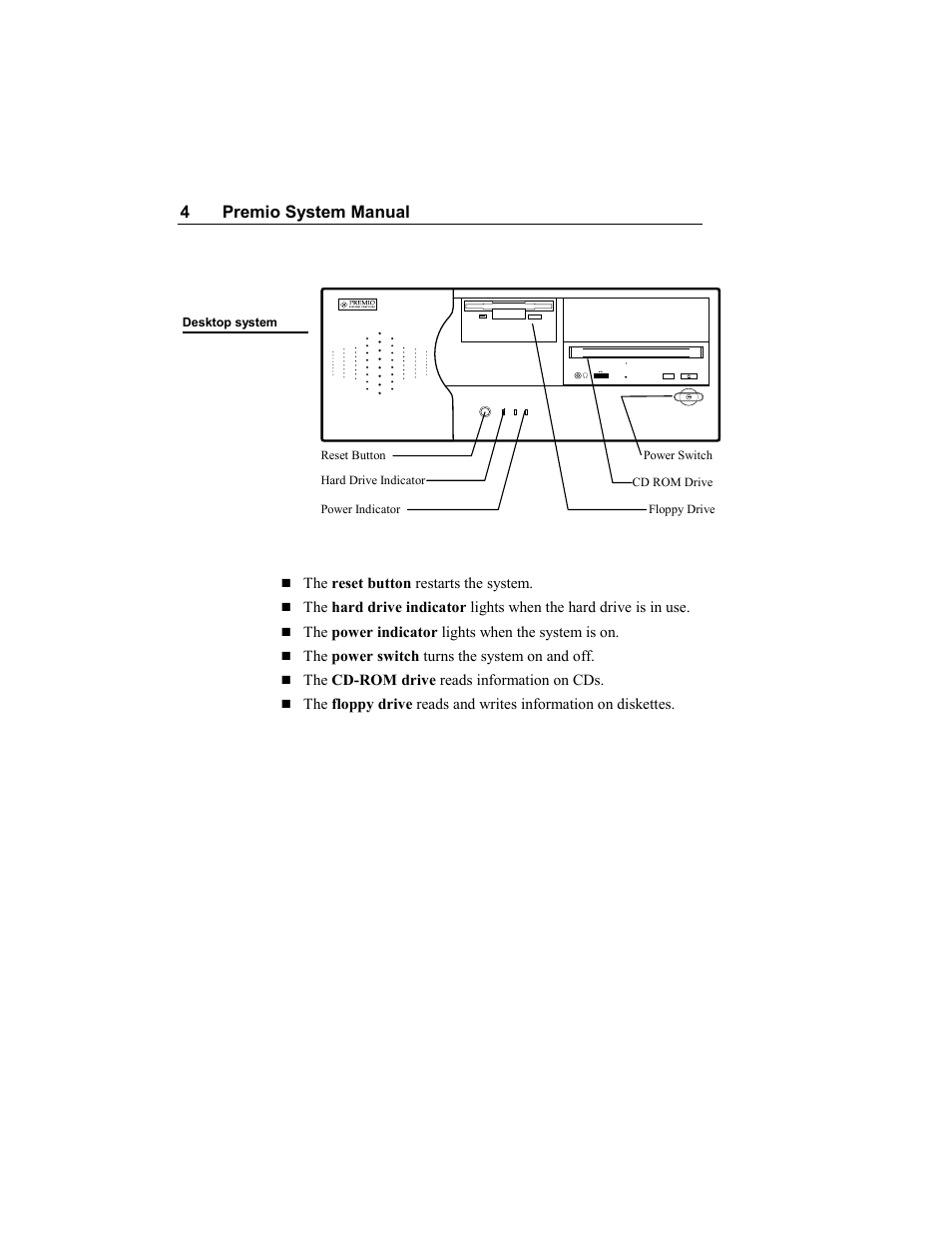 4premio system manual | Premio Computer Premio Apollo/Shadowhawk Computer User Manual | Page 9 / 122