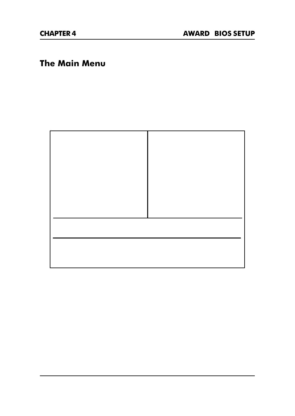 The main menu, Standard cmos setup, Advanced bios features | Premio Computer Premio Apollo/Shadowhawk Computer User Manual | Page 90 / 122