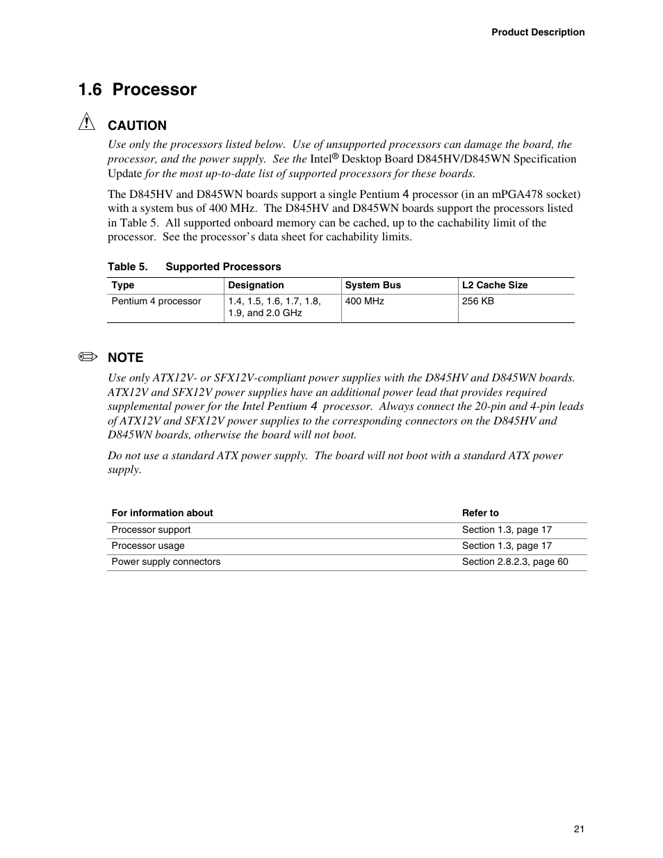 6 processor | Premio Computer Apollo/Shadowhawk User Manual | Page 44 / 153