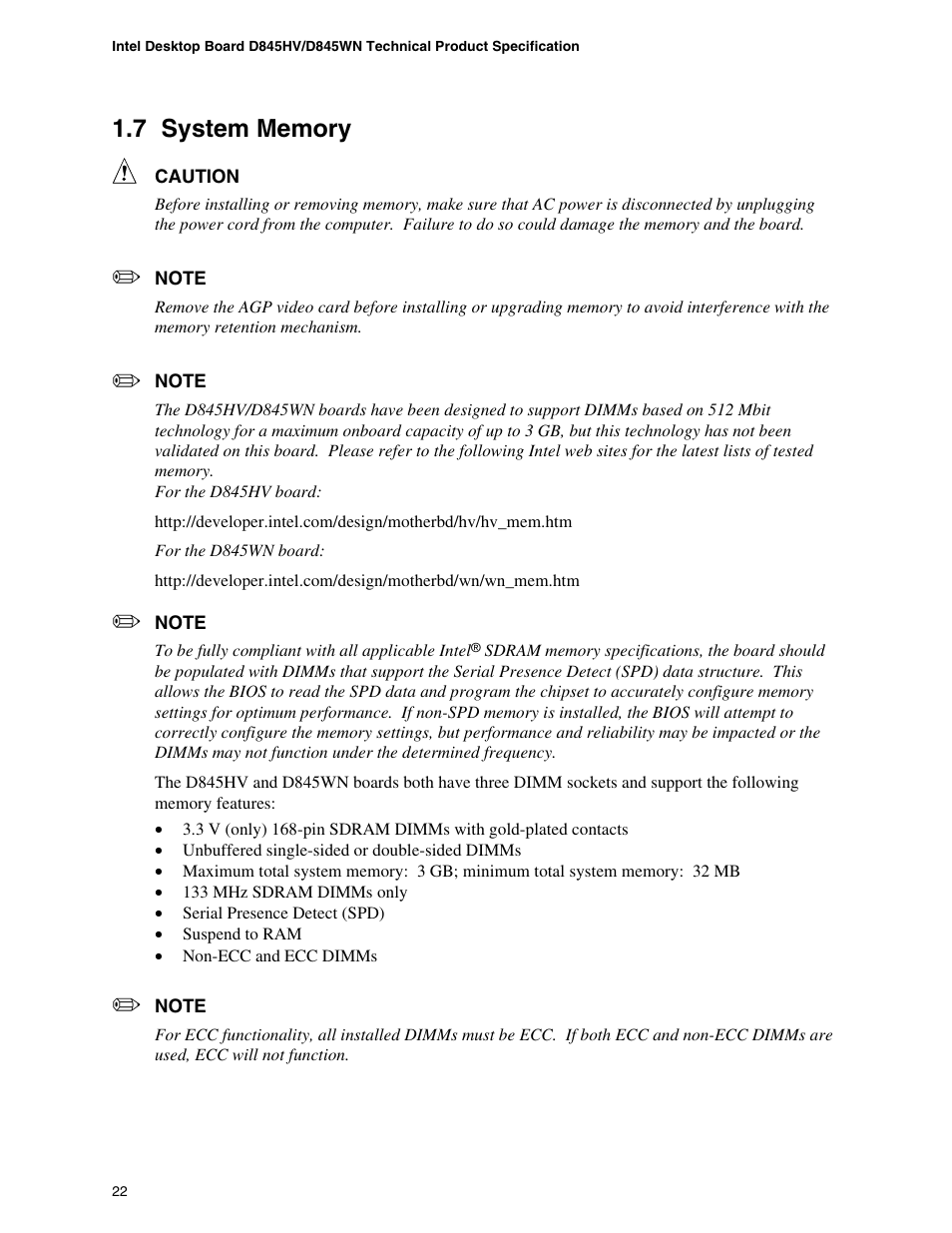 7 system memory | Premio Computer Apollo/Shadowhawk User Manual | Page 45 / 153