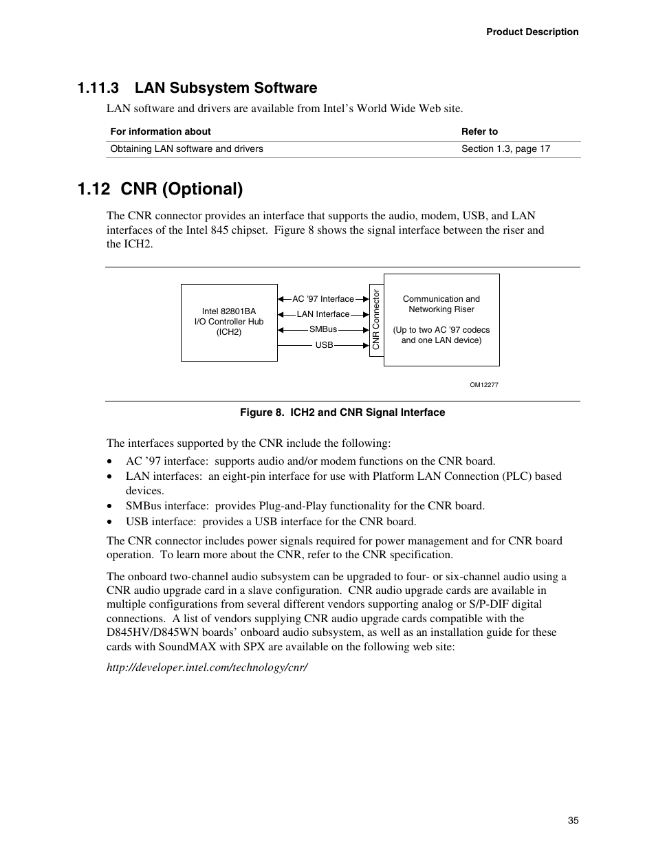 3 lan subsystem software, 12 cnr (optional) | Premio Computer Apollo/Shadowhawk User Manual | Page 58 / 153