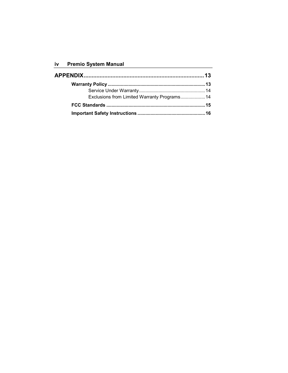 Premio Computer Apollo/Shadowhawk User Manual | Page 6 / 153