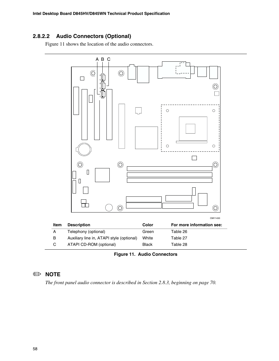 2 audio connectors (optional) | Premio Computer Apollo/Shadowhawk User Manual | Page 81 / 153