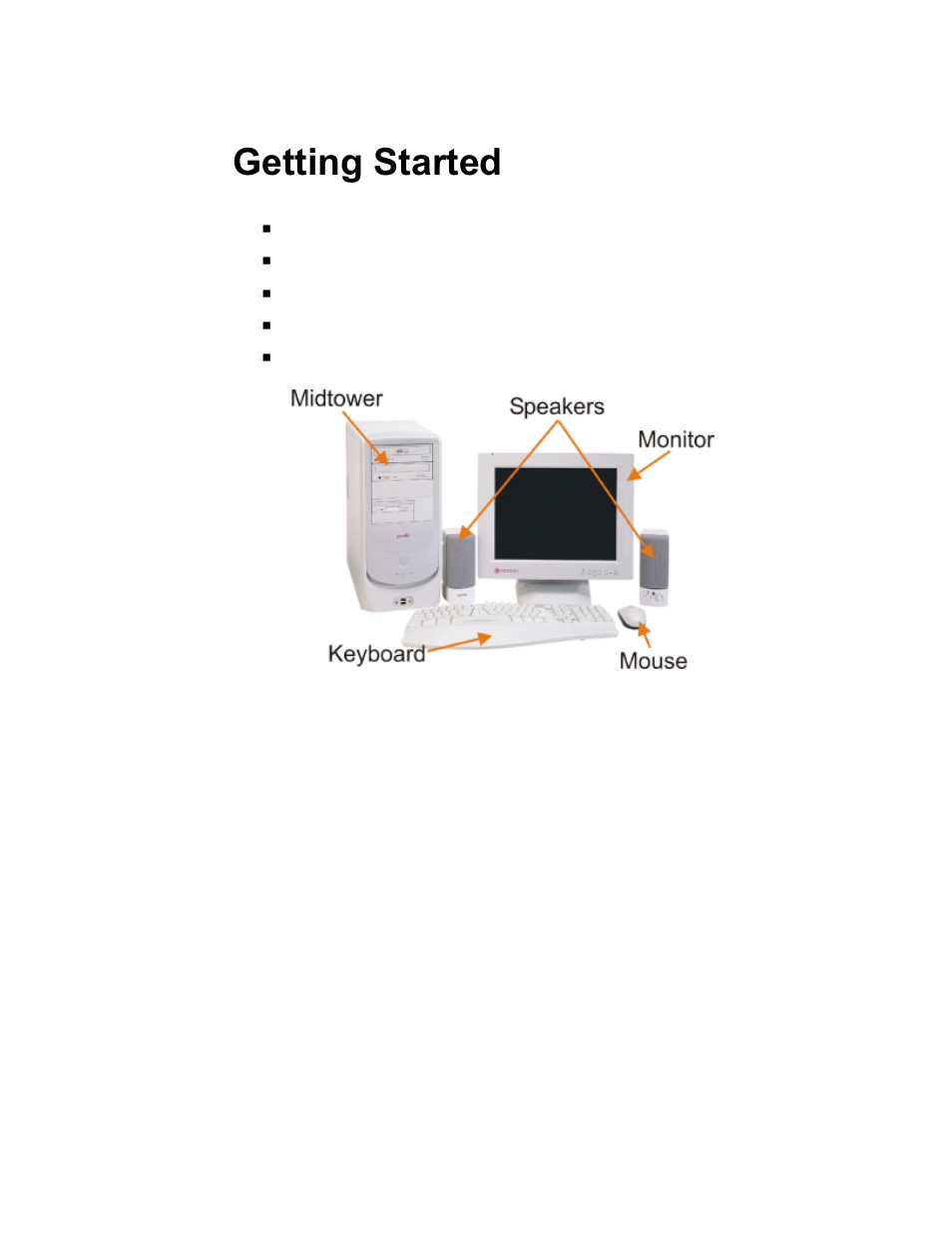 Getting started | Premio Computer Premio Computer User Manual | Page 5 / 116