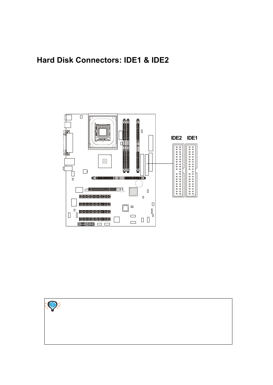 Hard disk connectors: ide1 & ide2 | Premio Computer Premio Computer User Manual | Page 60 / 116