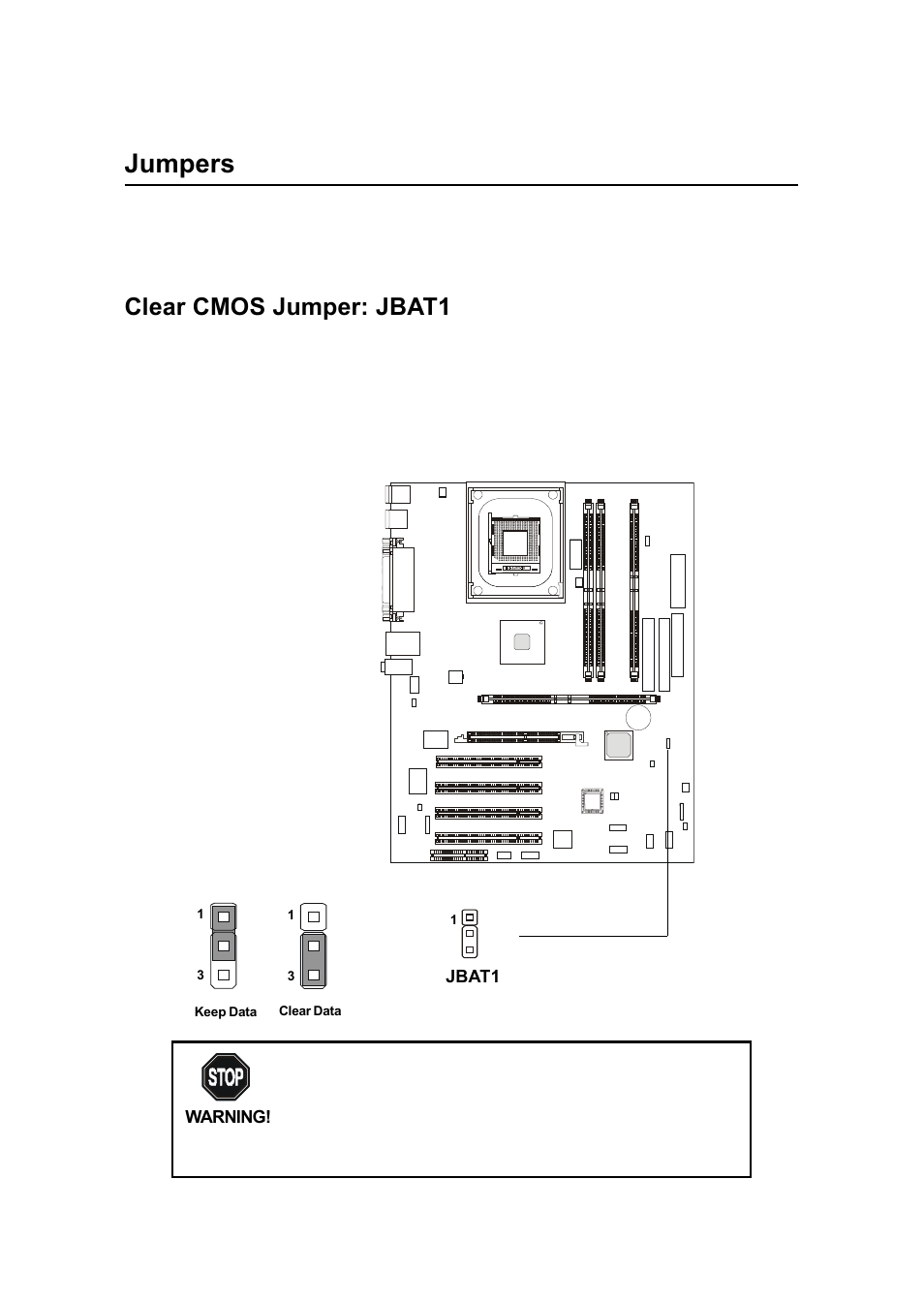 Jumpers, Clear cmos jumper: jbat1, Hardware setup 2-25 | Premio Computer Premio Computer User Manual | Page 71 / 116