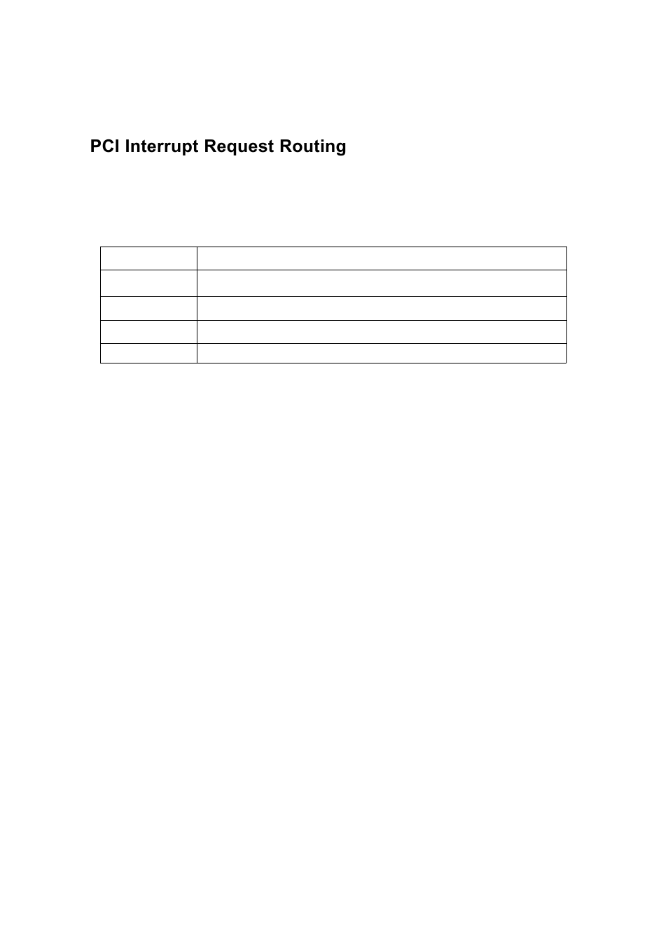 Pci interrupt request routing | Premio Computer Premio Computer User Manual | Page 76 / 116