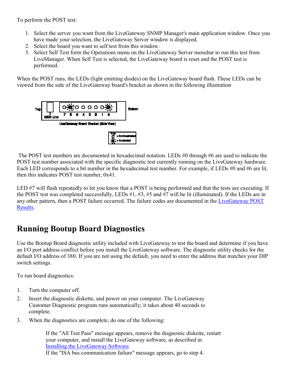 Running bootup board diagnostics | PictureTel LIVE GATEWAY 3.1 User Manual | Page 12 / 109