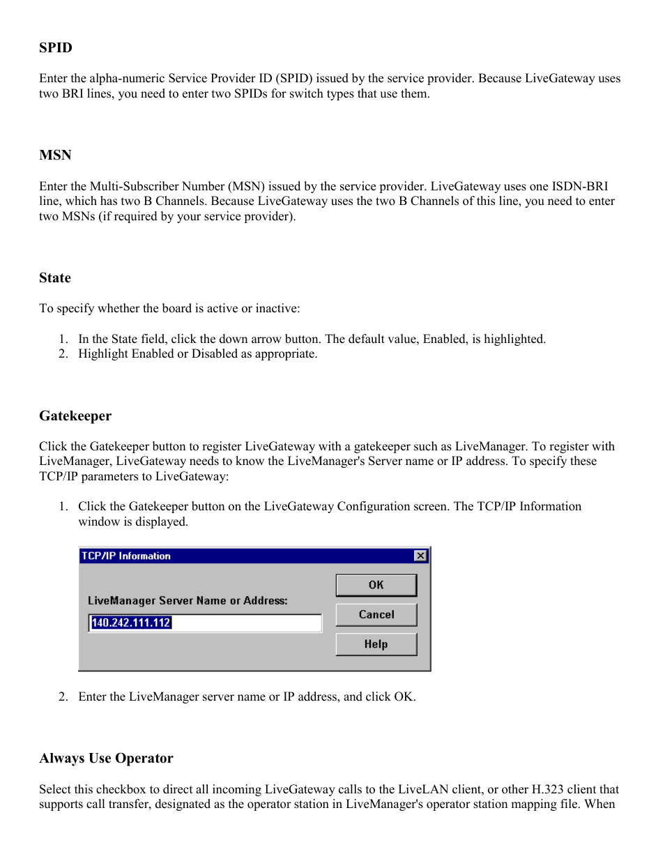 PictureTel LIVE GATEWAY 3.1 User Manual | Page 24 / 109