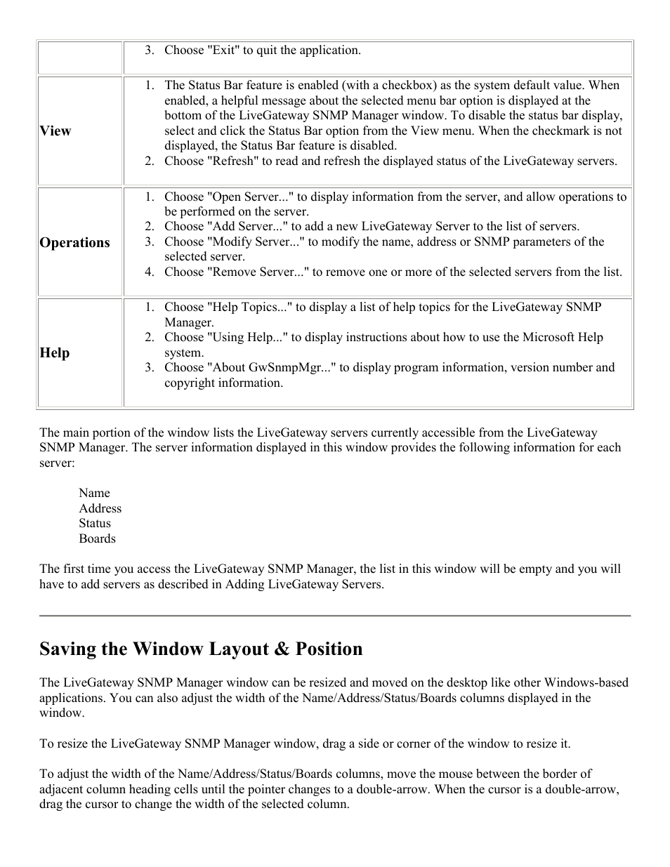 Saving the window layout & position | PictureTel LIVE GATEWAY 3.1 User Manual | Page 31 / 109