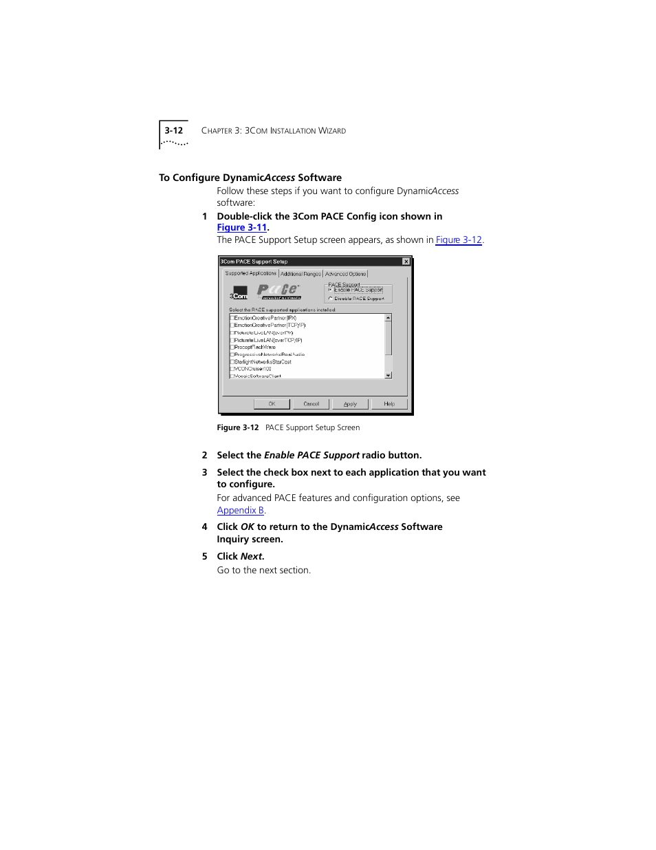 To configure dynamicaccess software, To configure dynamic, Access | PictureTel III ISA User Manual | Page 46 / 110