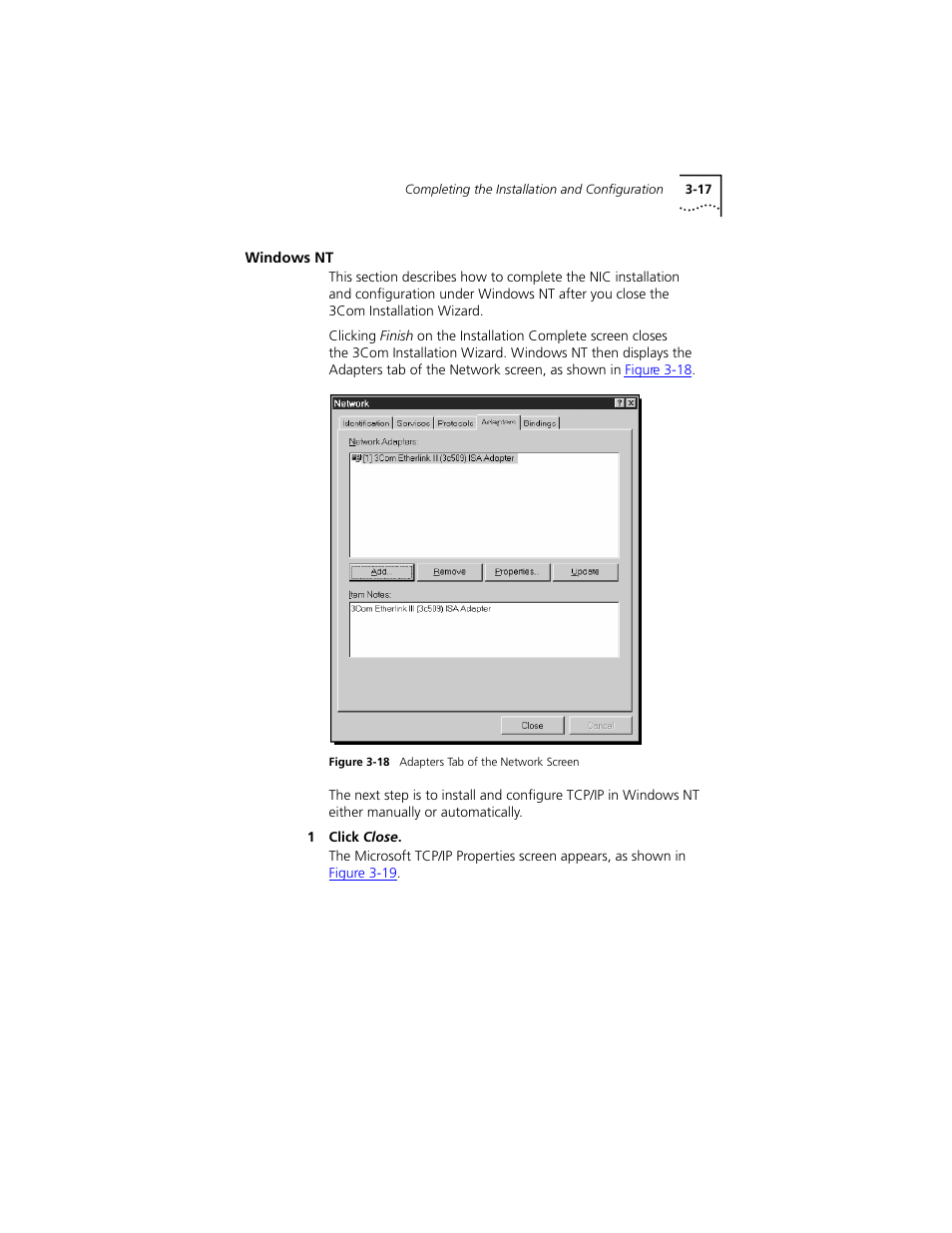 Windows nt, Windows nt 3-17, If you ar | PictureTel III ISA User Manual | Page 51 / 110