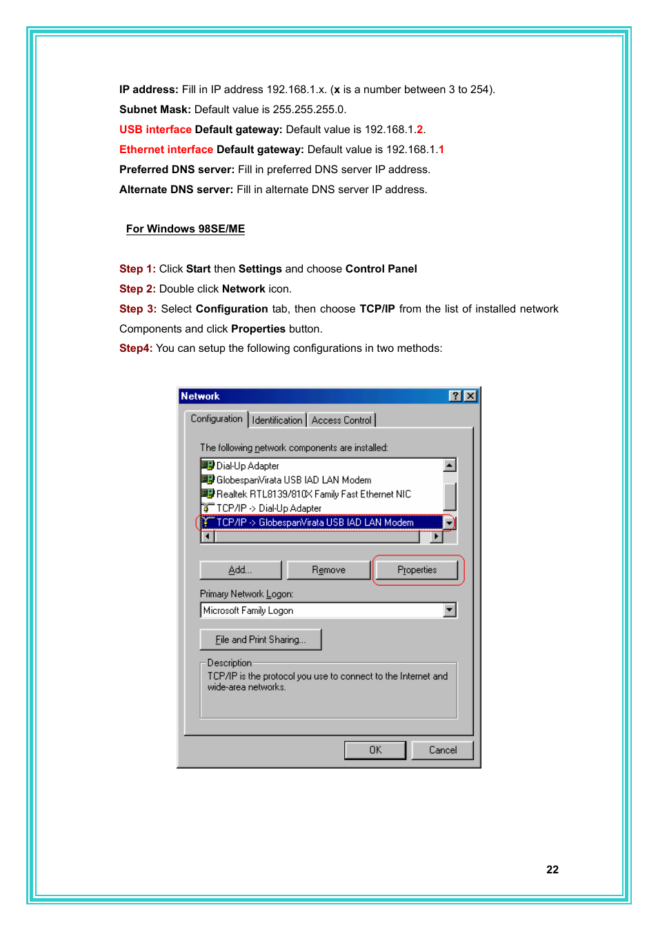 PC Concepts Full-Rated Router ADSL2+ User Manual | Page 23 / 104