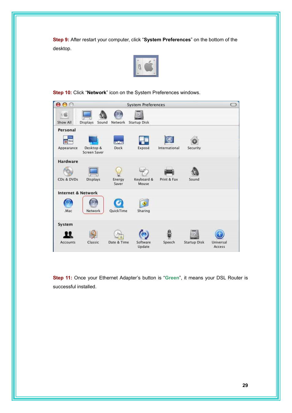 PC Concepts Full-Rated Router ADSL2+ User Manual | Page 30 / 104