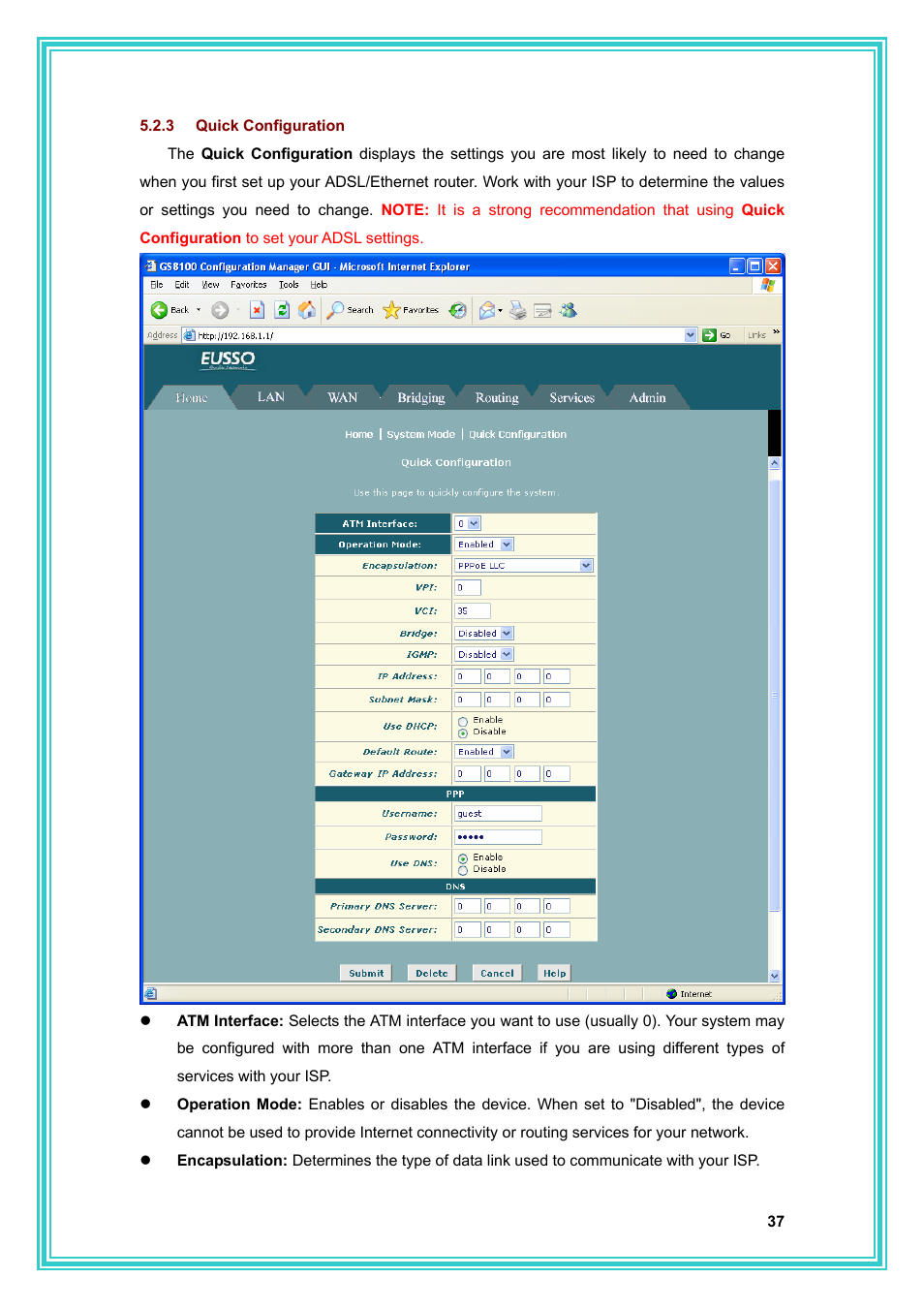 PC Concepts Full-Rated Router ADSL2+ User Manual | Page 38 / 104