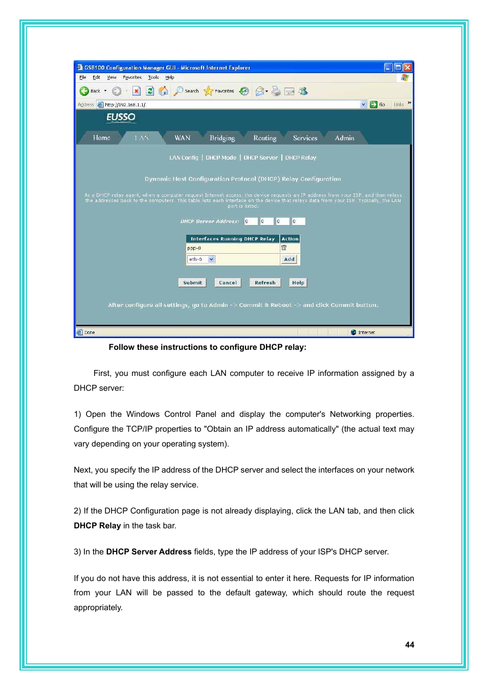 PC Concepts Full-Rated Router ADSL2+ User Manual | Page 45 / 104