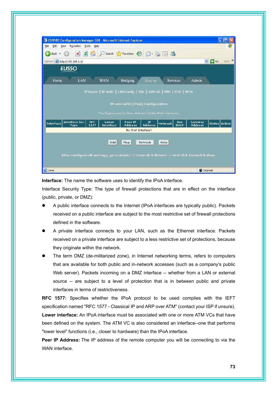 PC Concepts Full-Rated Router ADSL2+ User Manual | Page 74 / 104