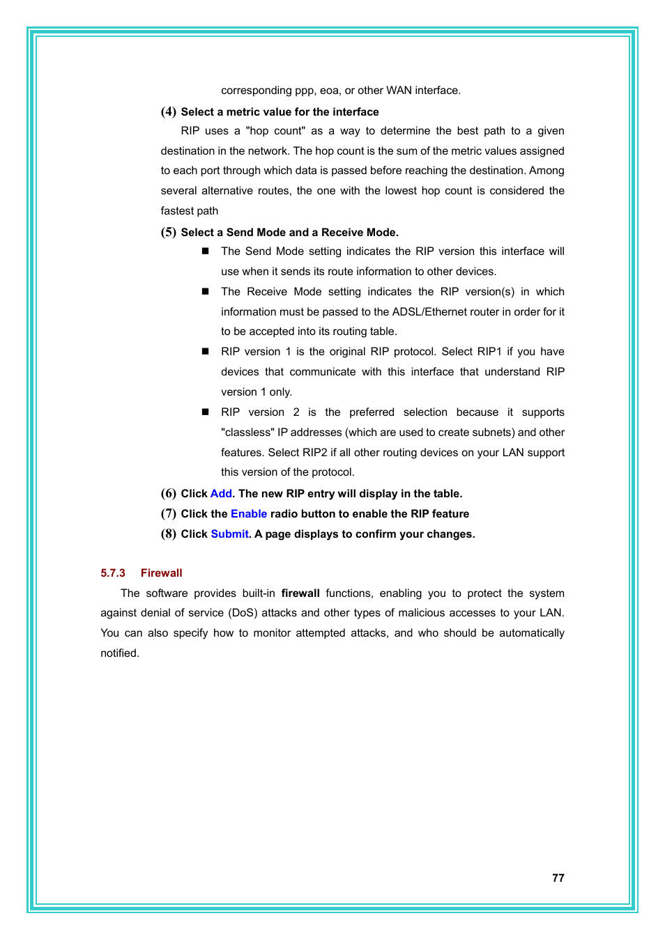 PC Concepts Full-Rated Router ADSL2+ User Manual | Page 78 / 104