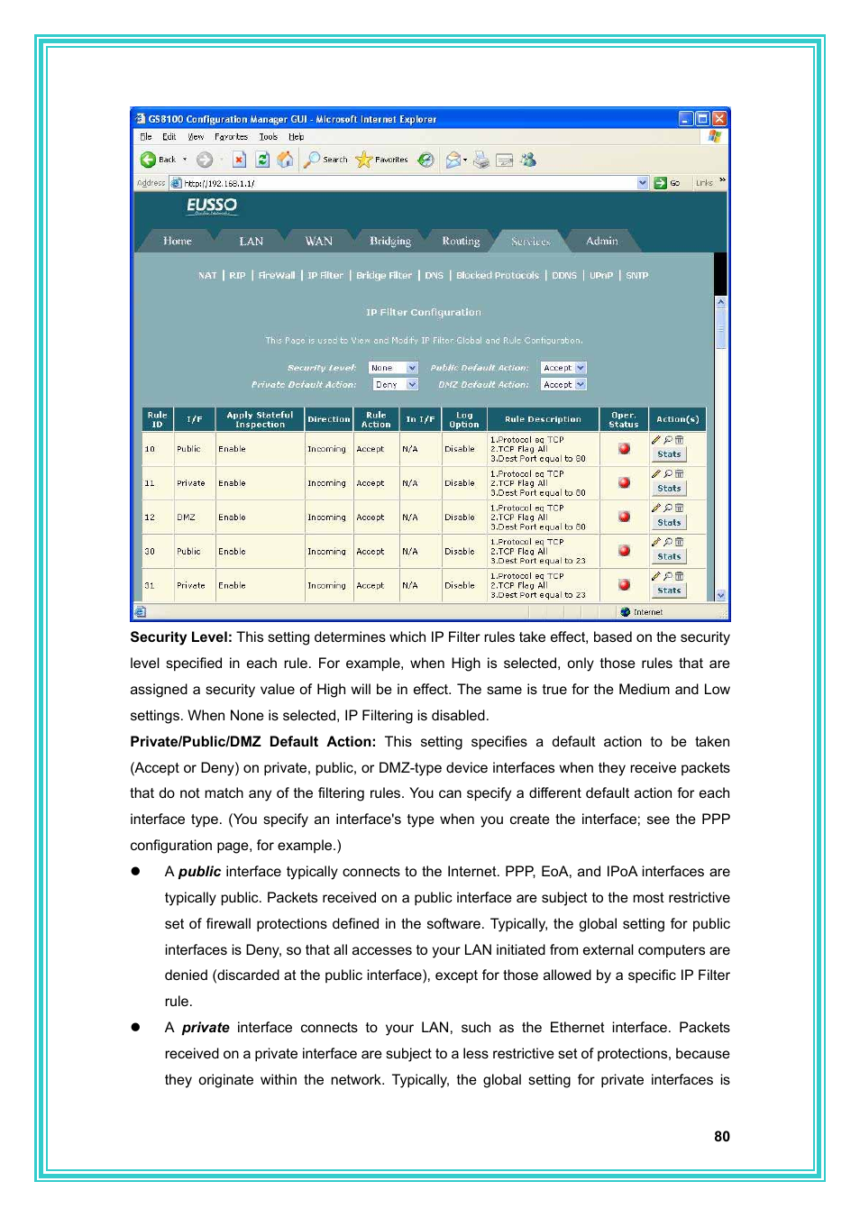 PC Concepts Full-Rated Router ADSL2+ User Manual | Page 81 / 104