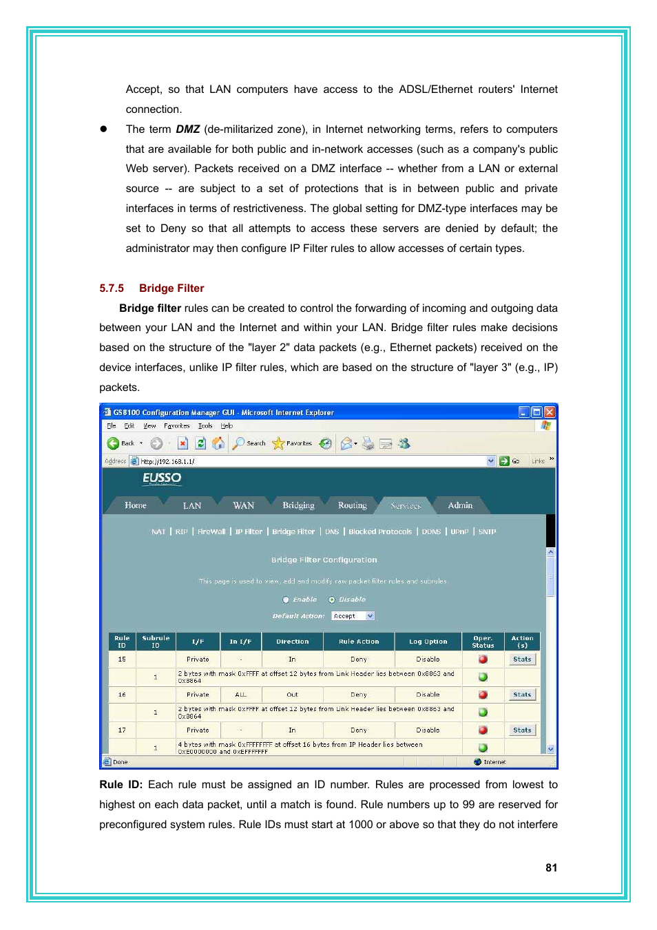 PC Concepts Full-Rated Router ADSL2+ User Manual | Page 82 / 104