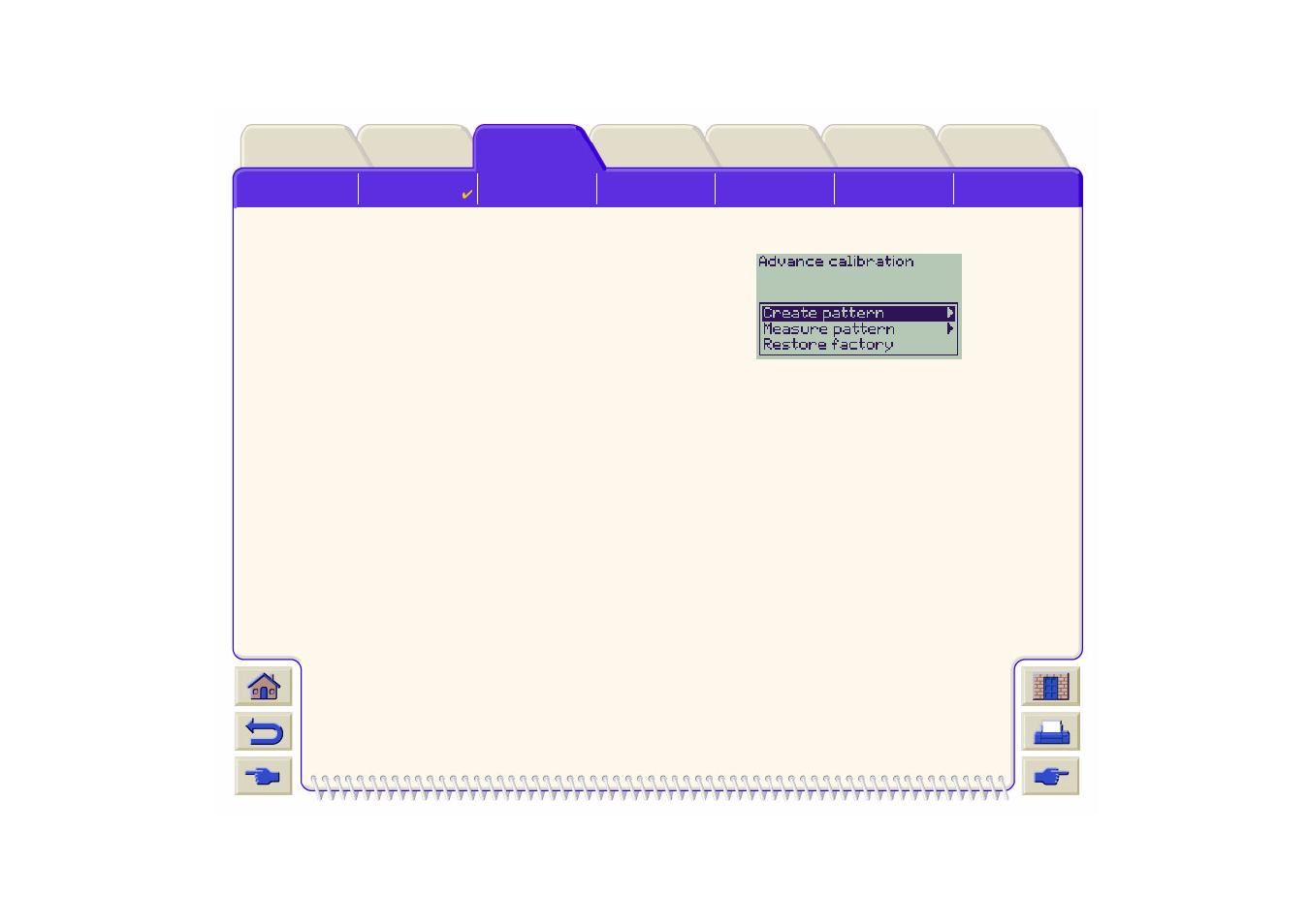 Advance calibration values | PC Concepts 500PS User Manual | Page 77 / 214