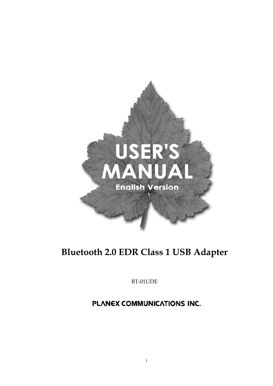 PC Concepts BT-01UDE User Manual | 22 pages