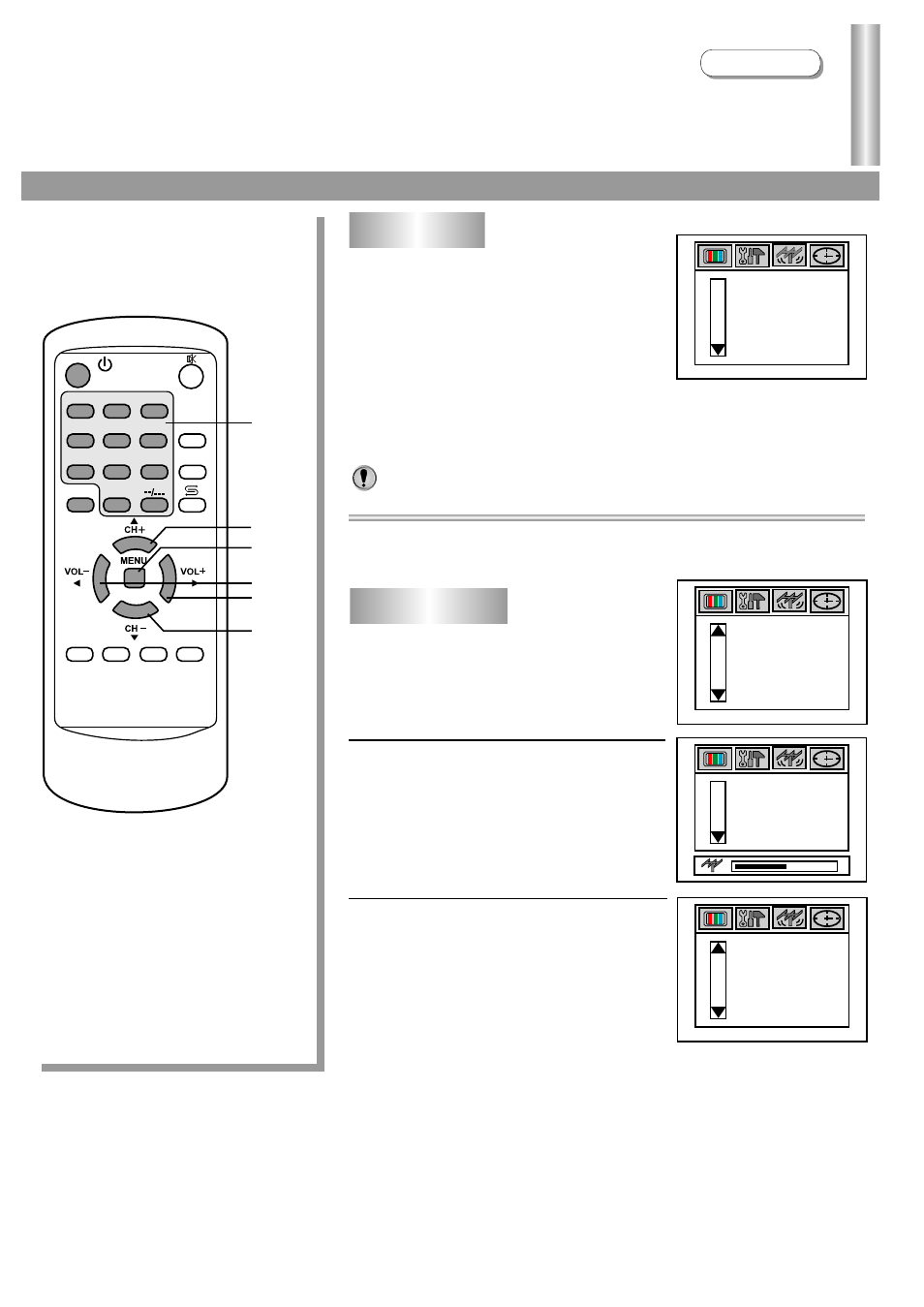 Tuning in, Auto search/manual search, Manual search | Operations auto search | Palsonic 3430GM User Manual | Page 16 / 29
