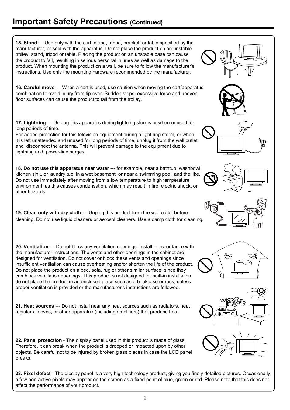 Pdp4290hd-2 copy, Important safety precautions | Palsonic PDP4290HD User Manual | Page 4 / 32