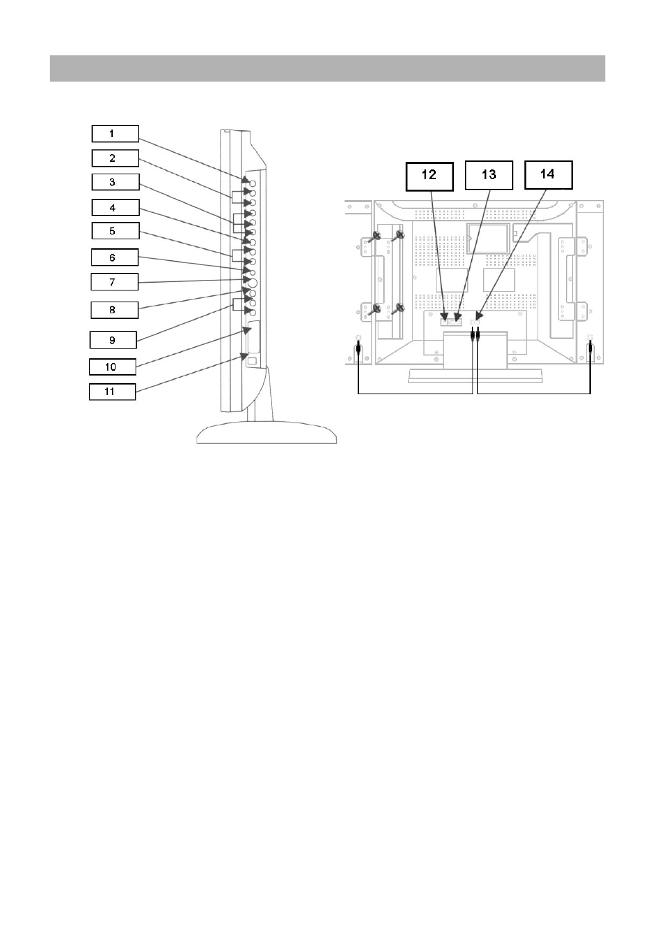 Parts description | Palsonic TFTV-201 User Manual | Page 6 / 33