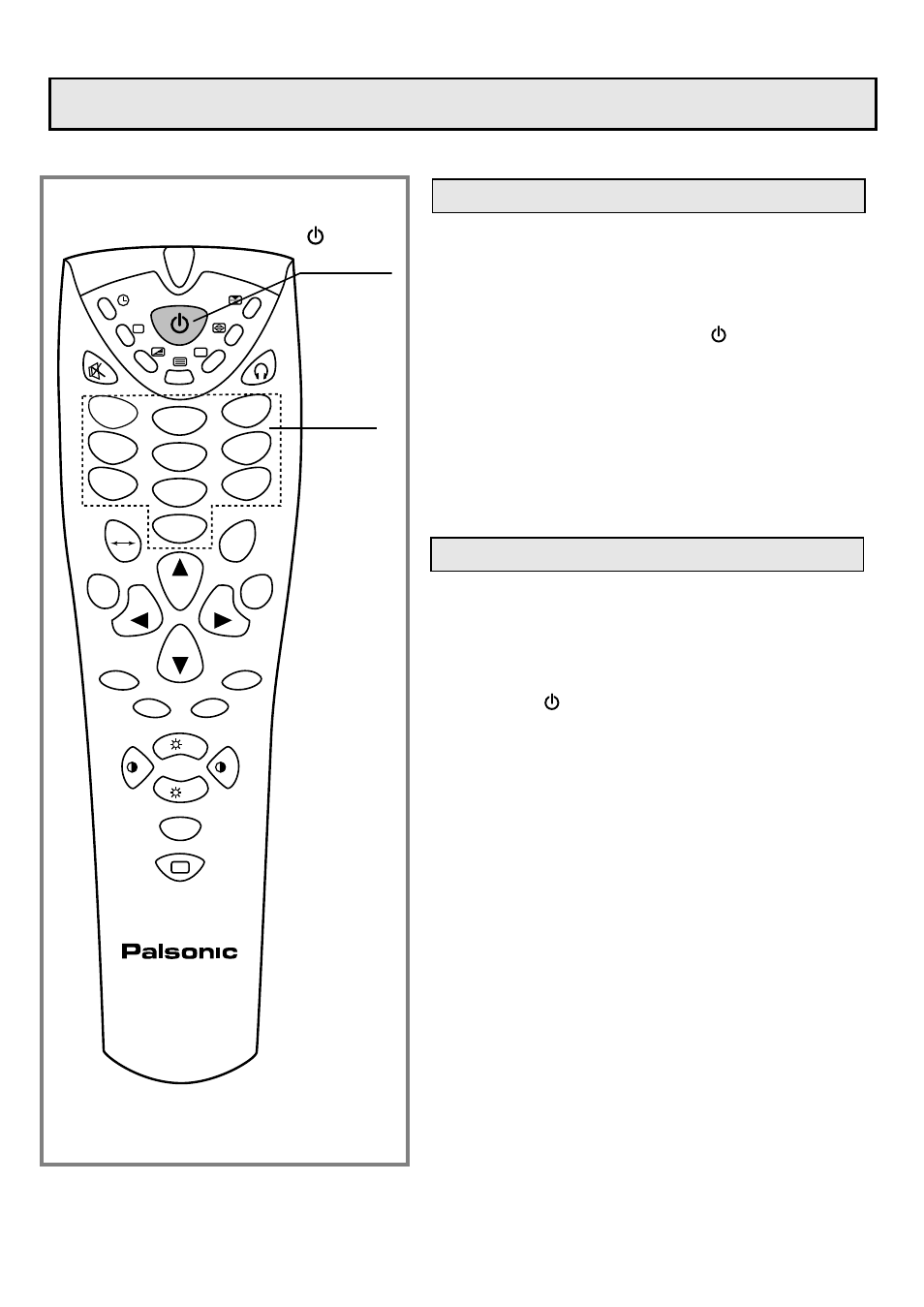 Power on/off, Turning on, Turning off | Palsonic 7610WSPF User Manual | Page 12 / 33