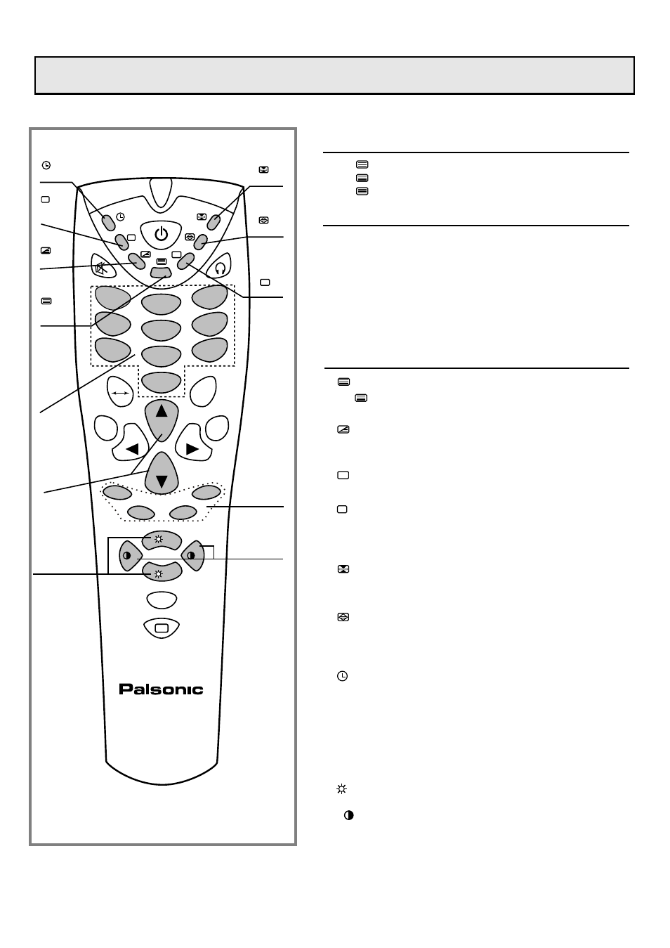 Teletext, Switching teletext on/off, Description of teletext | Button introduction | Palsonic 7610WSPF User Manual | Page 29 / 33