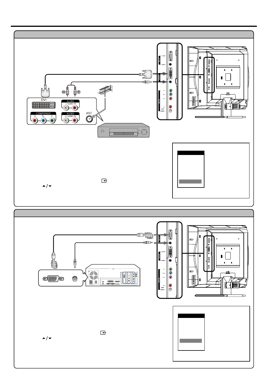 Connections, Continued) | Palsonic TFTV680S User Manual | Page 14 / 35