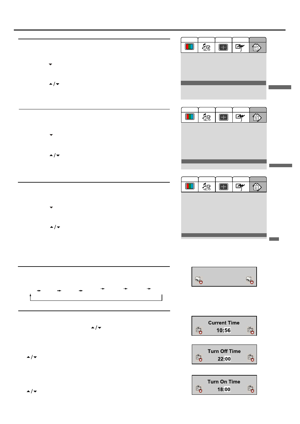 System setting, Setting sleep timer, Setting blue screen | Setting menu background | Palsonic TFTV680S User Manual | Page 26 / 35