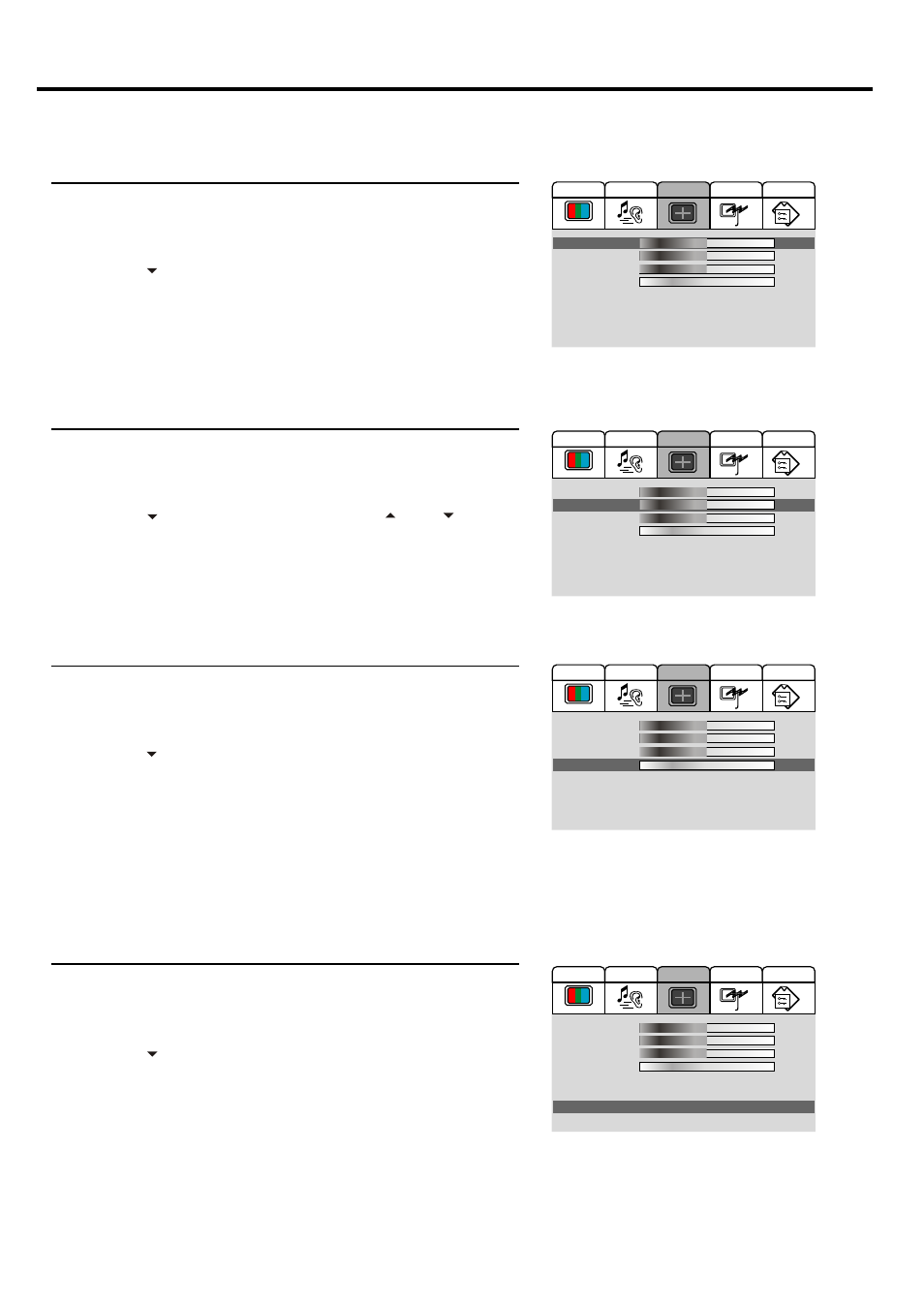 Adjustment in d-sub/dvi mode, Adjusting image horizontal size, Changing the position of image | Fine tune, Adjusting the screen automatically | Palsonic TFTV680S User Manual | Page 29 / 35