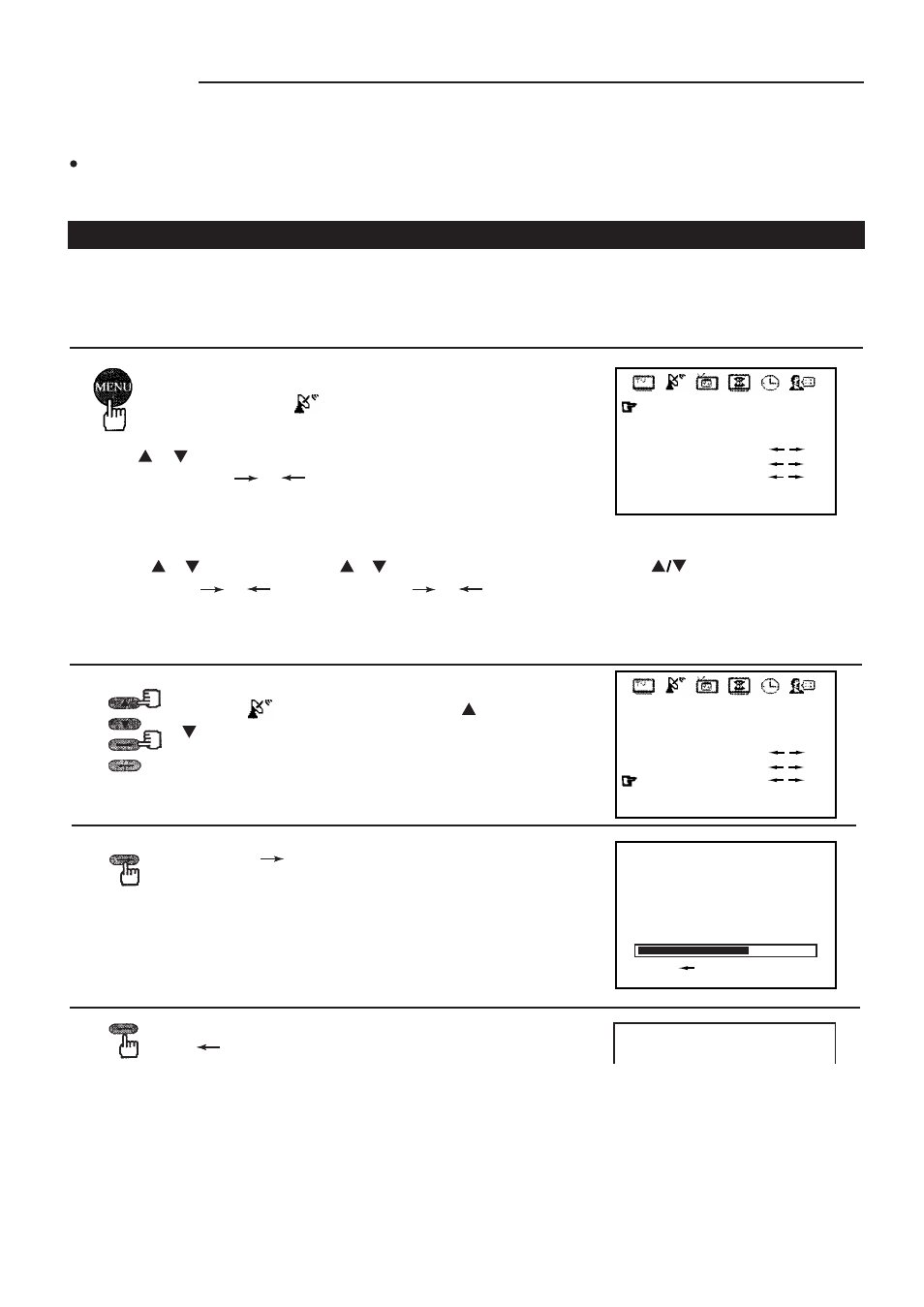 Tuning in, Preset channels auto search, Operation | Palsonic 8110 User Manual | Page 10 / 25