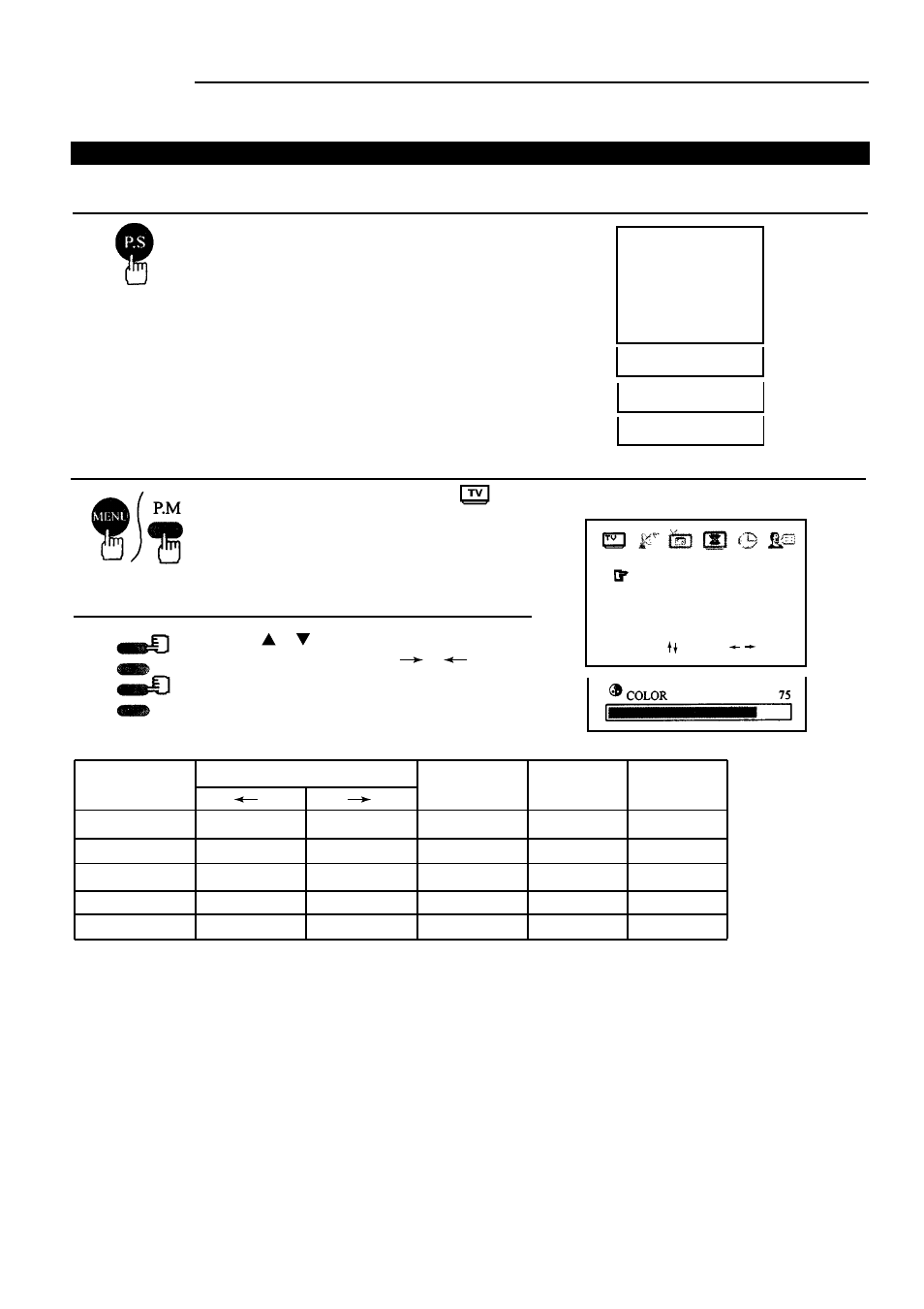 Convenient picture controls | Palsonic 8110 User Manual | Page 15 / 25