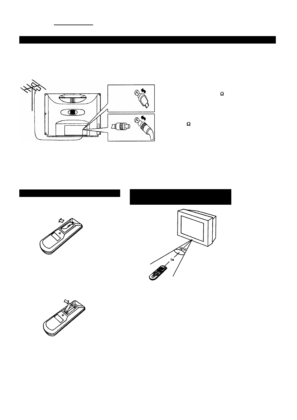Antenna connections, Battery installation | Palsonic 8110 User Manual | Page 5 / 25