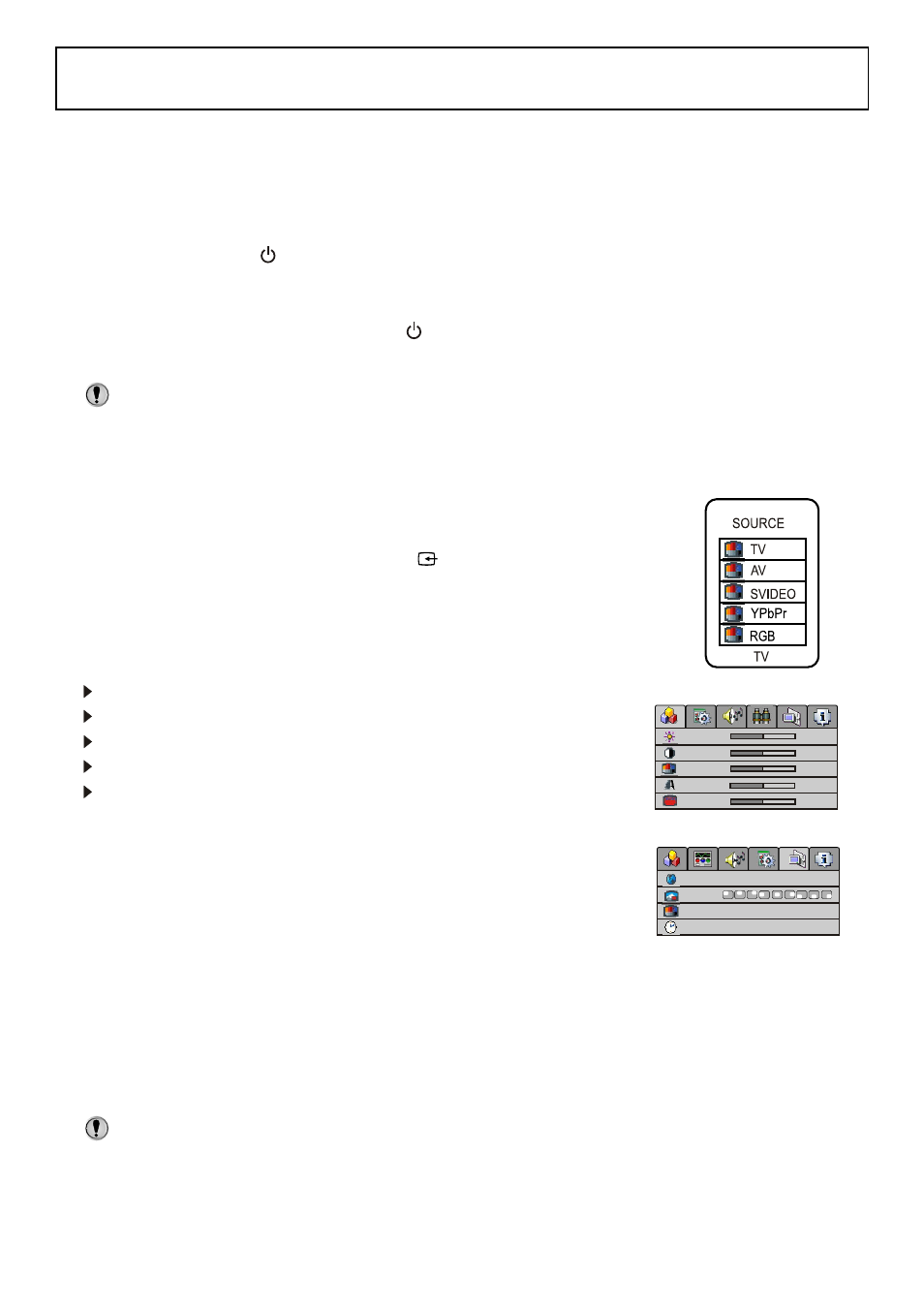 Basic operations, Turning on, Turning off | Selecting input signal, Menu operations, Setting osd ( on-screen display) | Palsonic TFTV580 User Manual | Page 15 / 25