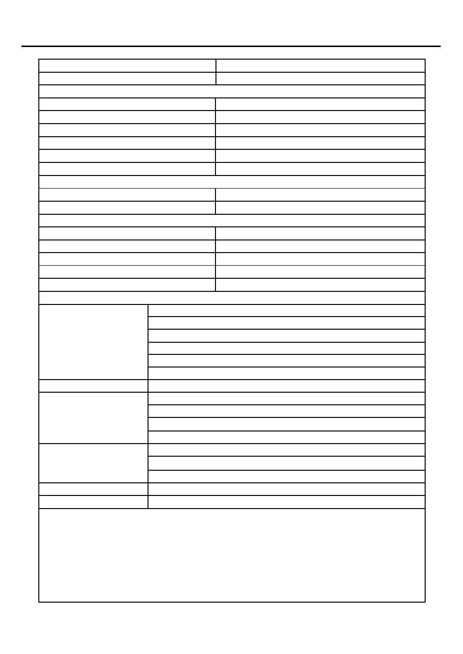 Specifications | Palsonic N111 PDP4250 User Manual | Page 39 / 41