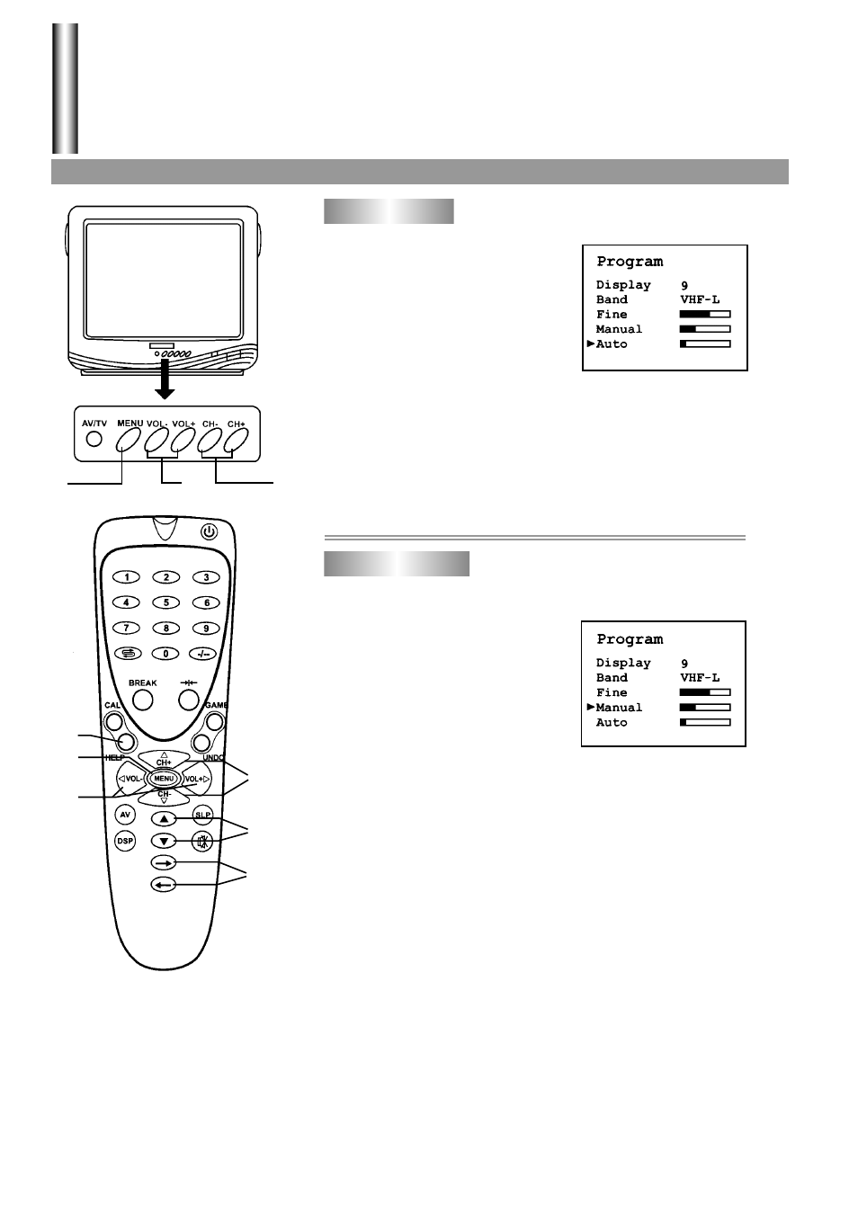 Tuning in | Palsonic 3499G User Manual | Page 16 / 31