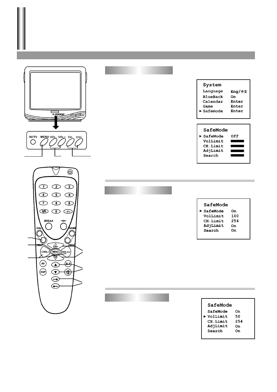 Safe mode | Palsonic 3499G User Manual | Page 26 / 31