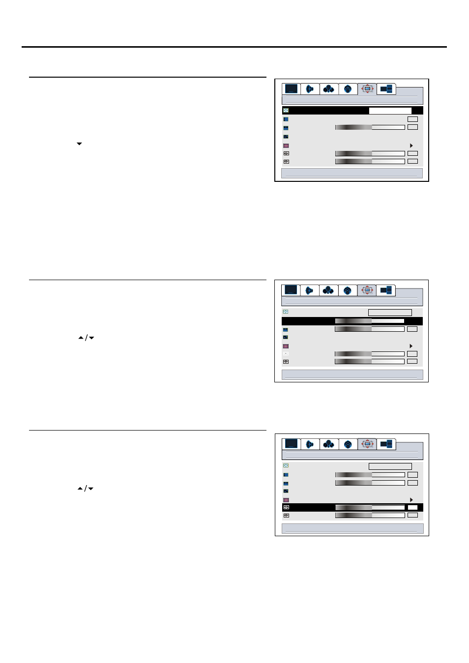 Adjustments in ypbpr mode | Palsonic PDP 5000 User Manual | Page 37 / 41