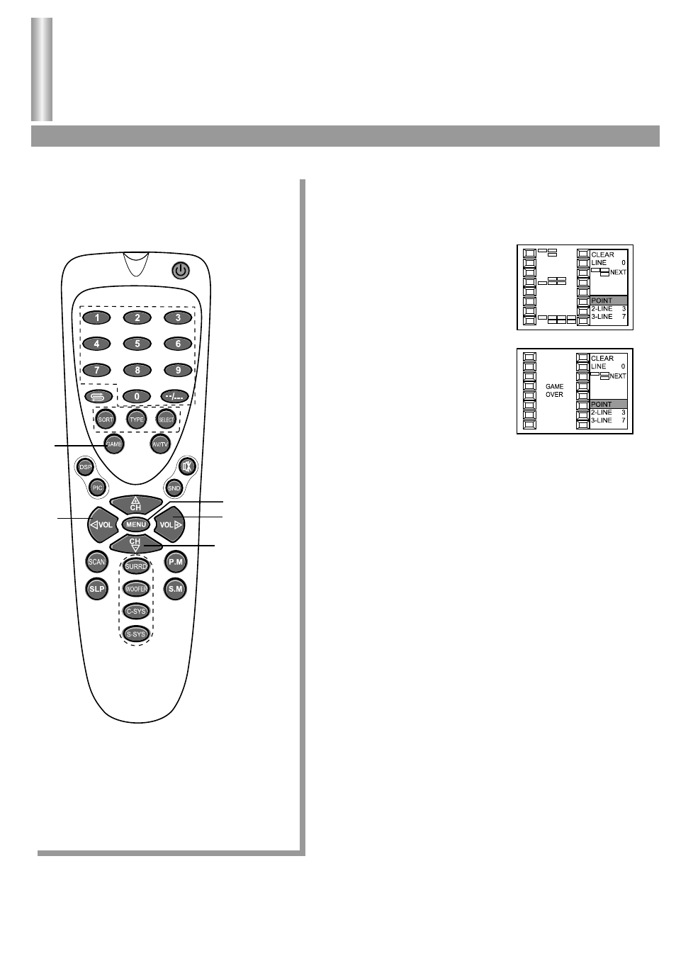 Playing game, Game introduction | Palsonic 6850PF User Manual | Page 21 / 26