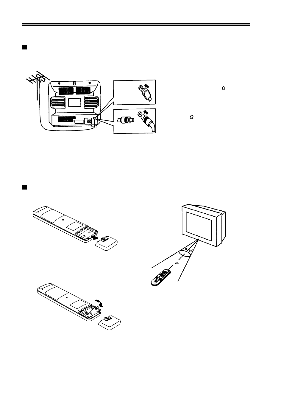 Antenna connection, Battery installation | Palsonic 3499M User Manual | Page 5 / 21