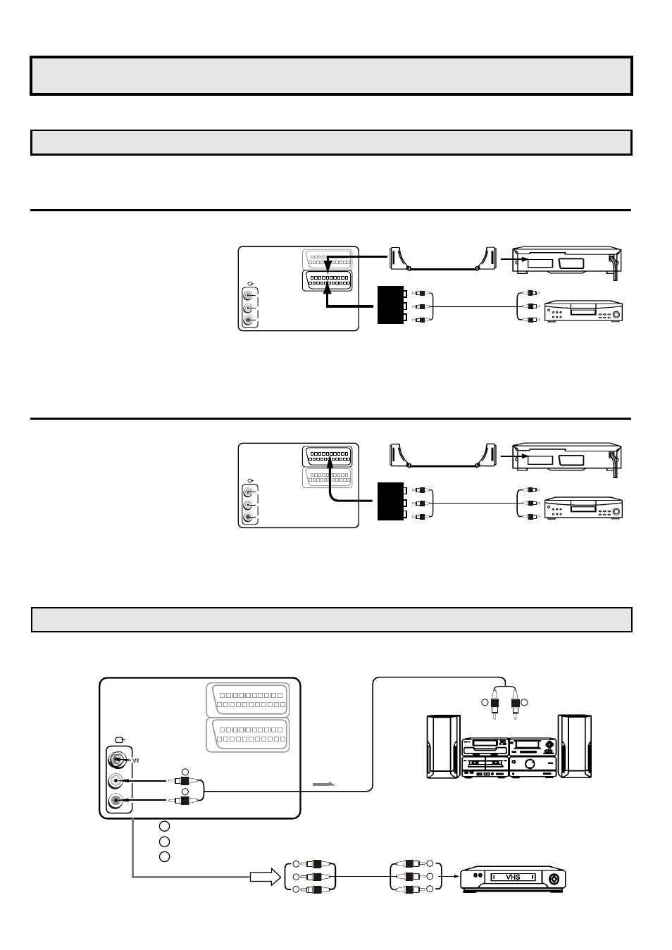 External equipment connections, Stereo system, External input | Another, Recording, Vtr for | Palsonic 6845PFST User Manual | Page 11 / 33